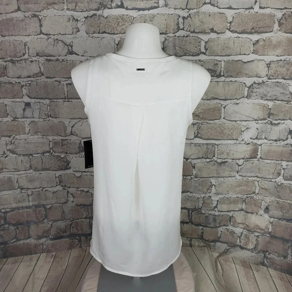 Calvin Klein Dressy Tank Crystal Accents  Zebra XS - Picture 6 of 11